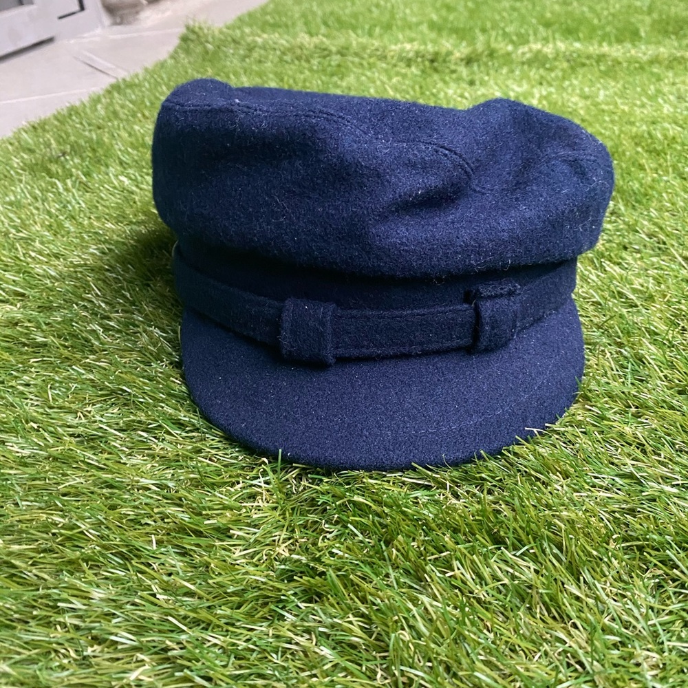 Newsie hat blue wool